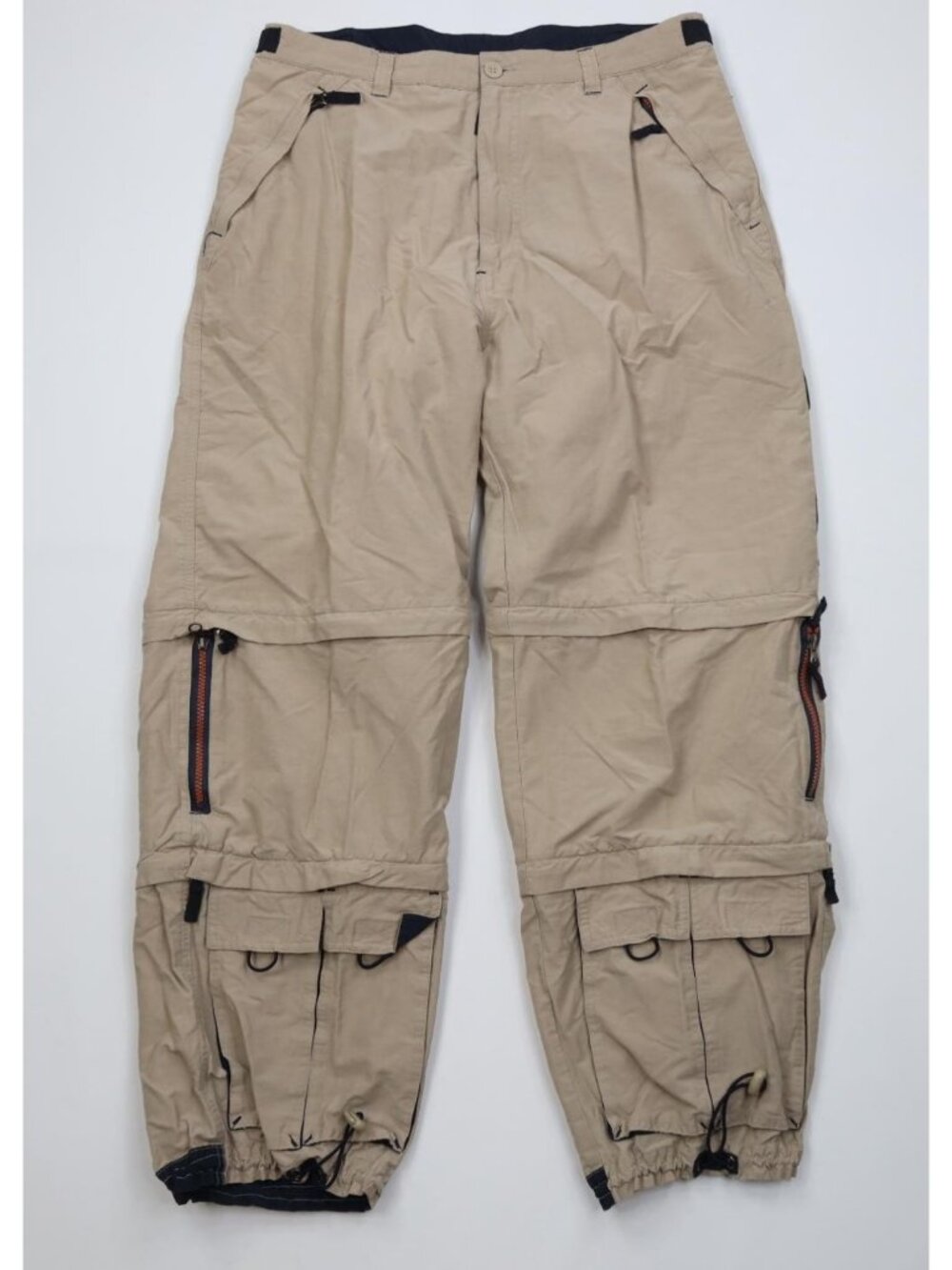Vintage 90s Y2K Streetwear Mens 36x30 Convertible Paratrooper Cargo Pants Capris